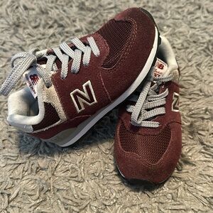New Balance Burgundy Sneakers (Toddler)